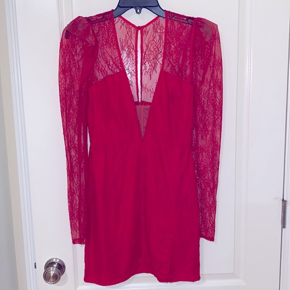 Michael Costello X REVOLVE Vivian Dress in Red - Picture 3 of 7